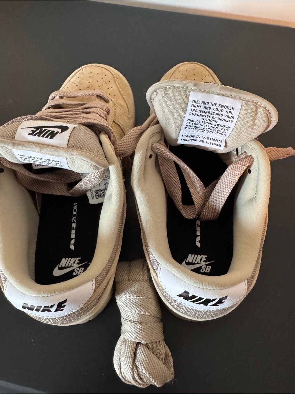 Nike Men's Tan Suede Low-Top Athletic Sneakers - Picture 4 of 6